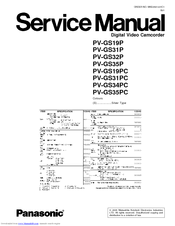 Panasonic PV-GS31P Service Manual