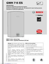 Bosch 715 User Manual