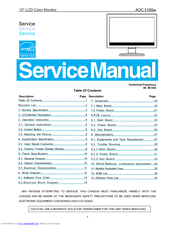 AOC 519Sw Service Manual