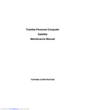 Toshiba Satellite M640 Maintenance Manual