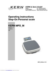 KERN MPD_M-BA-e-1211 Operating Instructions Manual