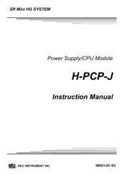 RKC INSTRUMENT H-PCP-J Instruction Manual