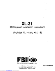 FBII XL-31B Installation Instructions Manual
