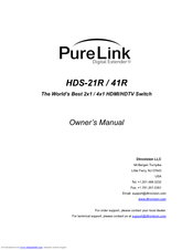 Pure Link HDS-21R Owner's Manual