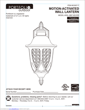 Portfolio VEL-2867-MD-PIR User Manual