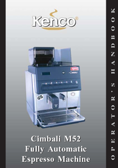 Kenco Cimbali M52 Operator's Handbook Manual