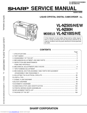 Sharp ViewCam VL-NZ100S Service Manual