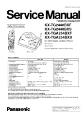Panasonic KX-TG2448BXS Service Manual