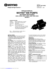 moyno 20552 Service Manual