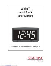 Adaptive Micro Systems Alpha User Manual