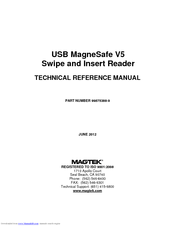 Magtek 99875388-9 Technical Reference Manual