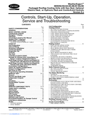 Carrier WeatherExpert 48N2 Controls, Start-Up, Operation, Service And Troubleshooting Instructions