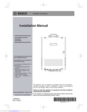 Bosch BC3200RABC3200RA5 Installation Manual