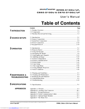 Christie GraphXMASTER RPMS-D100UF User Manual