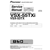 Pioneer Elite VSX-53TX Service Manual