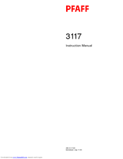 Pfaff 3117 Instruction Manual