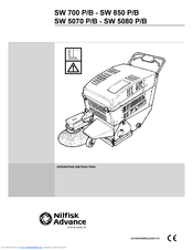 Nilfisk-Advance SW 5070 B Operating Instructions Manual