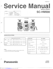 Panasonic SA-HM900 Manuals | ManualsLib