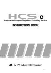 Happy Industrial Corporation HCS Instruction Book