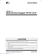 FE TP-G1-ELS Instruction Manual