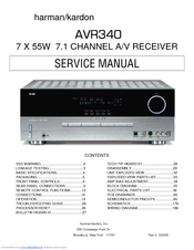 Harman-kardon AVR 340 Manuals | ManualsLib