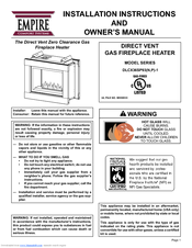 Empire Comfort Systems DLCX36SP93P Installation Instructions And Owner's Manual