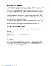 Medion Notebook Computer Manuals