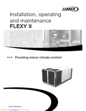 Lennox FCM 230 FHM 85 Installation, Operating And Maintenance