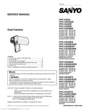 Sanyo VPC-CG20EXBK Service Manual