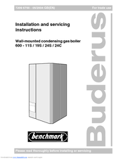 Buderus 600 - 11S Installation And Servicing Instructions