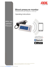 ADE adeVital Pressure BPM1401 Operating Instructions Manual