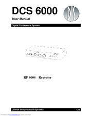 Danish Interpretation Systems RP 6004 User Manual