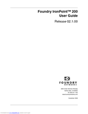 Foundry Networks IronPoint 200 User Manual