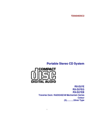 Panasonic RX-D27EG Manuals