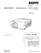 Sanyo PLC-EF60 Service Manual