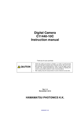 Hamamatsu Photonics C11440-10C Instruction Manual