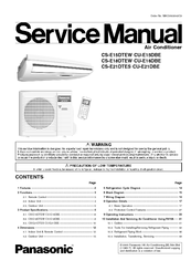 Panasonic CS-E21DTES Service Manual