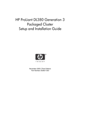 HP ProLiant DL38 Setup And Installation Manual