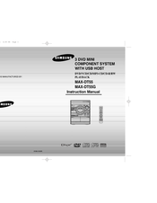 Samsung MAX-DT55G Instruction Manual