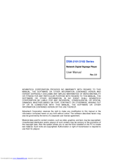 Advantech DSA-2101 Series User Manual