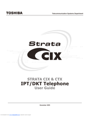 Toshiba STRATA CIX User Manual