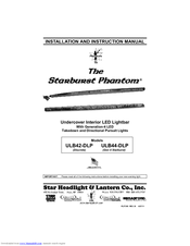 Starburst Phantom The Starburst  ULB42-DLP Installation And Instruction Manual