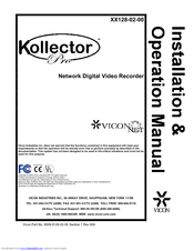 Vicon Kollector Pro Installation & Operation Manual