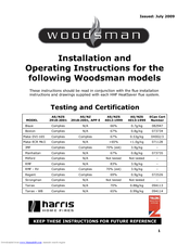 Woodsman Strongman Installation And Operating Instructions Manual