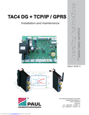 Paul TAC4 DG + TCP Operating Instructions Manual