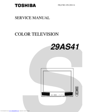 Toshiba 29AS41 Service Manual