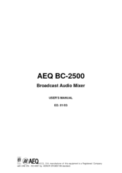 AEQ BC-2500 User Manual