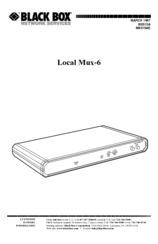 Black Box Local Mux-6 User Manual