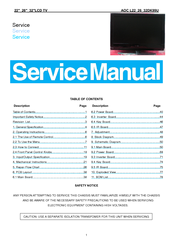 AOC L32DK99U Service Manual
