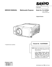 Sanyo PLC-EF60A Service Manual